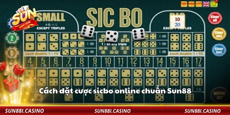 Cách đặt cược sicbo online chuẩn Sun88