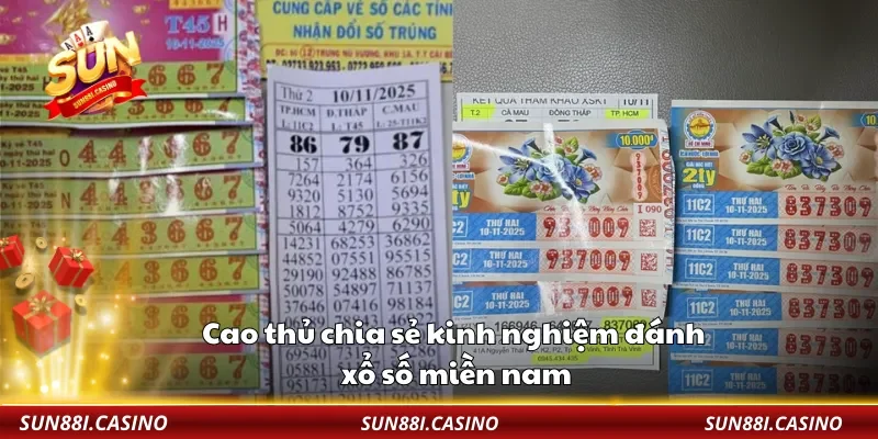 Cao thủ chia sẻ kinh nghiệm đánh xổ số miền nam